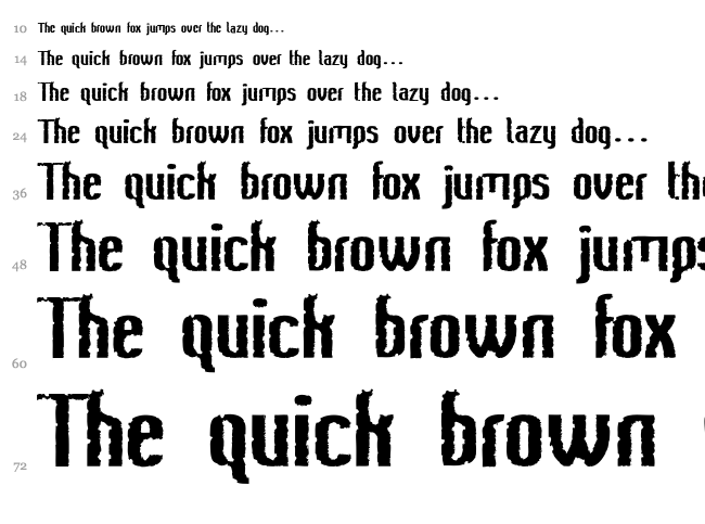 Bee Ridge Vintage font waterfall