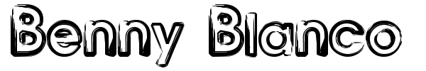 Benny Blanco font