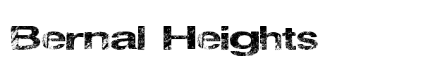 Bernal Heights font