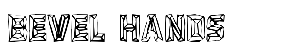 Bevel Hands font