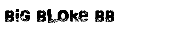 Big Bloke BB font