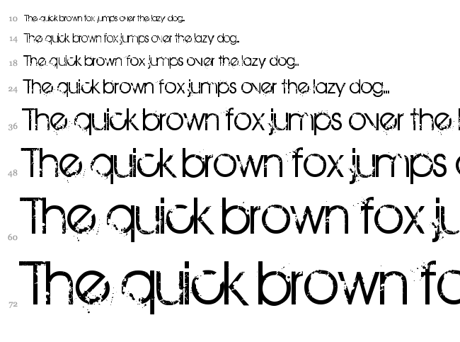 Birth of a Hero font waterfall