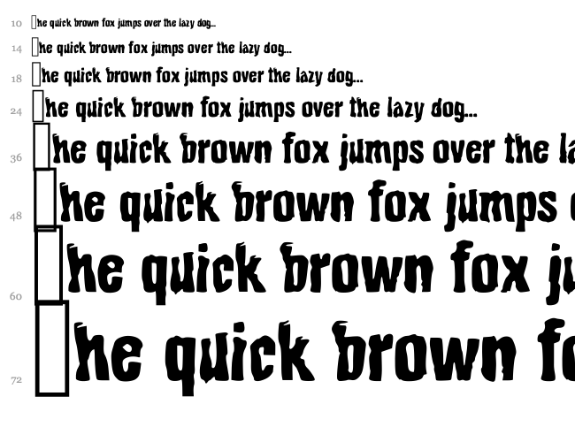 Bito font waterfall