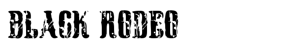 Black Rodeo font