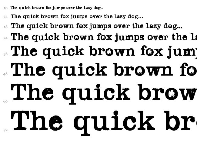 Black Widow font waterfall