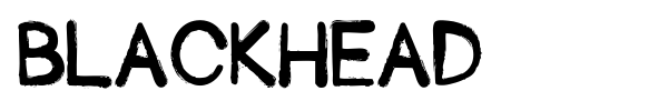 Blackhead font