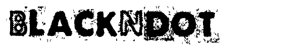 BlackNdot font