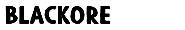 Blackore font