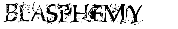 Blasphemy font