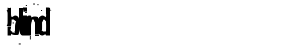Blind font