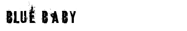 Blue Baby font