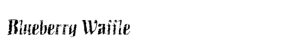 Blueberry Waffle font