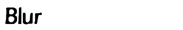 Blur font