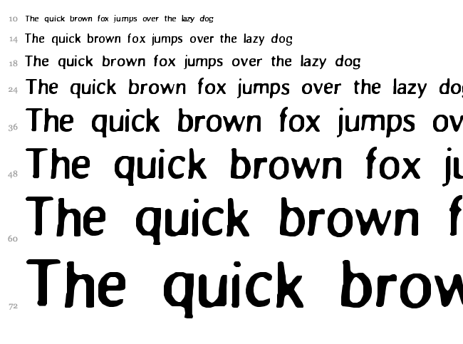 Blur font waterfall