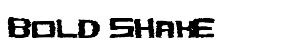 Bold Shake font