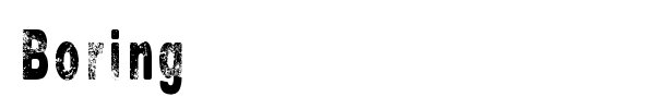 Boring font
