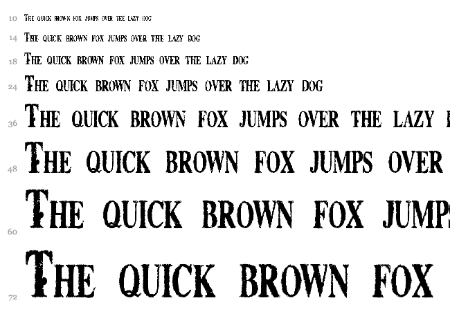 Boutique font waterfall