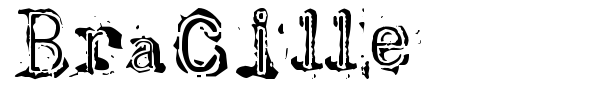 Bracille font