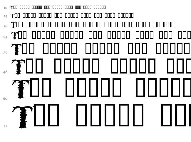 Brackish font waterfall