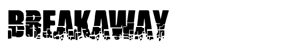 Breakaway font
