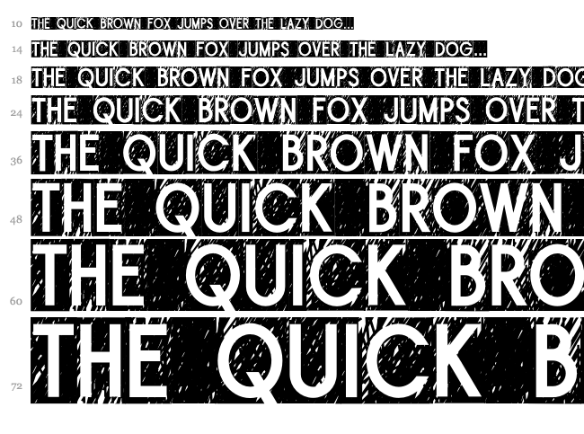 Brouillis font waterfall