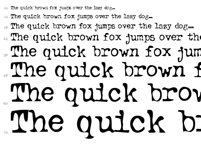 Btd BeezWax font waterfall