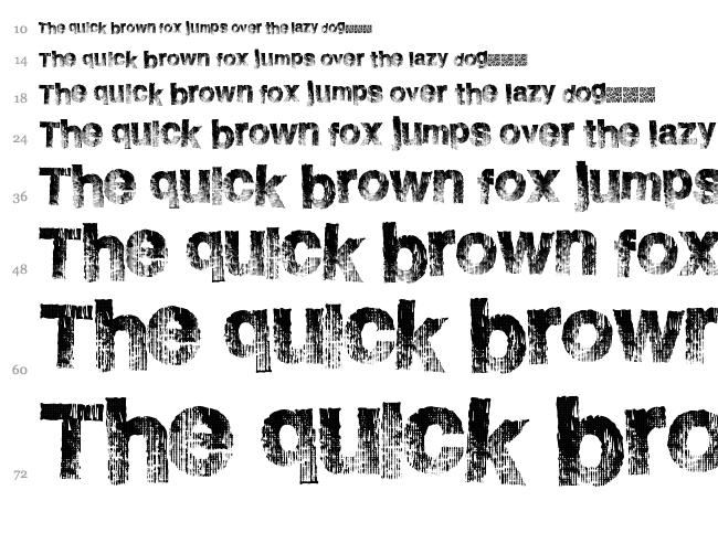 Burn Side font waterfall