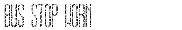 Bus Stop Worn font preview