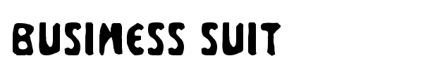 Business Suit font
