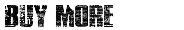 Buy More font