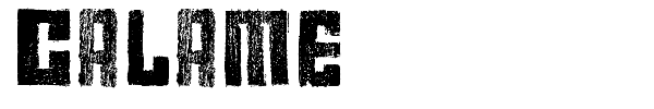 Calame font