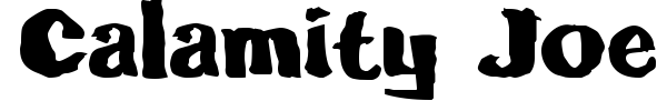 Calamity Joe font