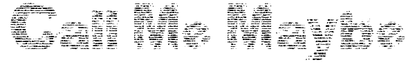 Call Me Maybe font