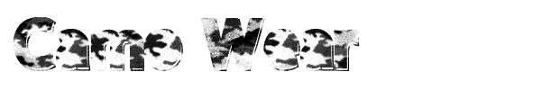 Camo Wear font
