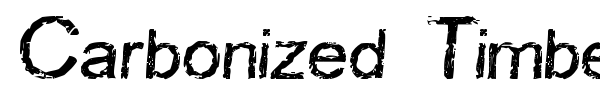 Carbonized Timber font