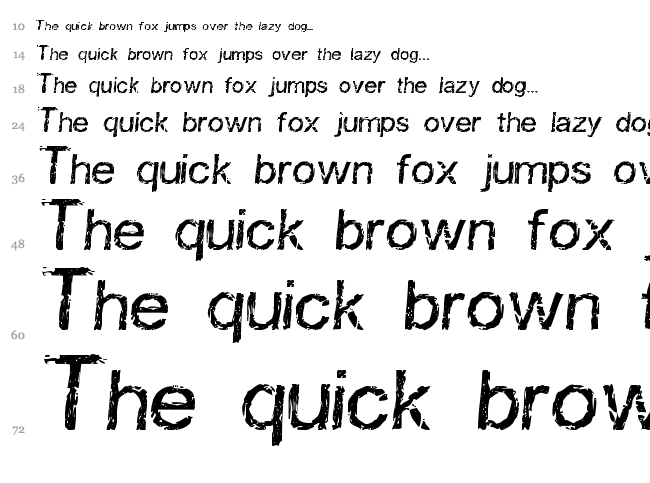 Carbonized Timber font waterfall