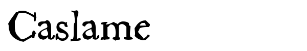 Caslame font