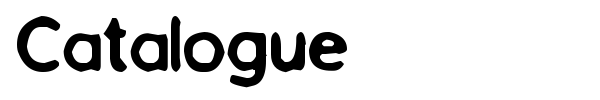 Catalogue font