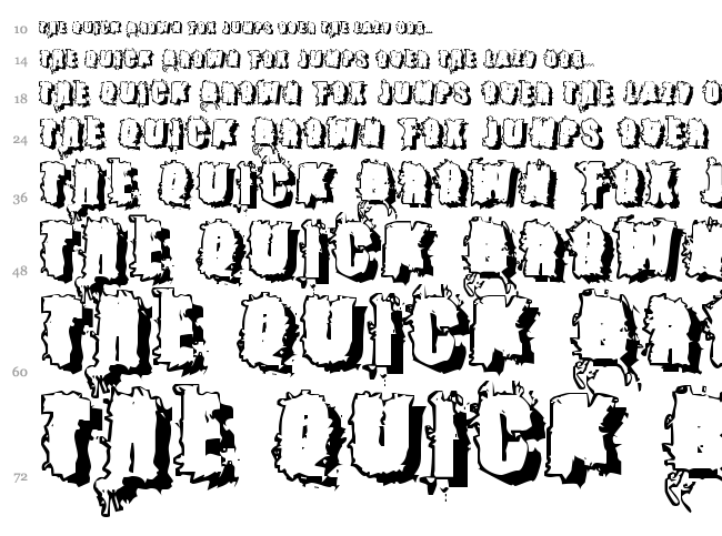Catch 22 font waterfall