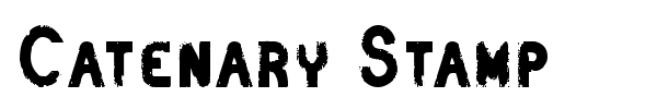 Catenary Stamp font
