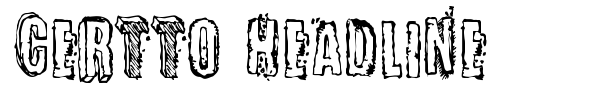 Certto Headline font