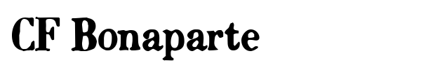 CF Bonaparte font