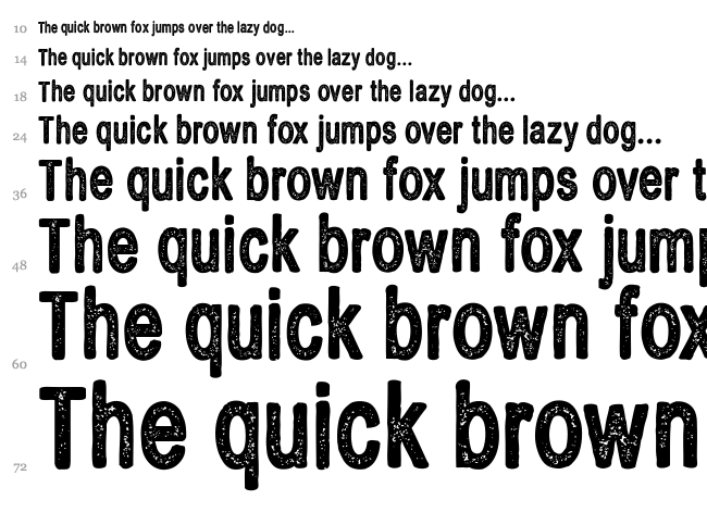 CF Brothers in Arms font waterfall