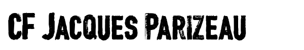 CF Jacques Parizeau font