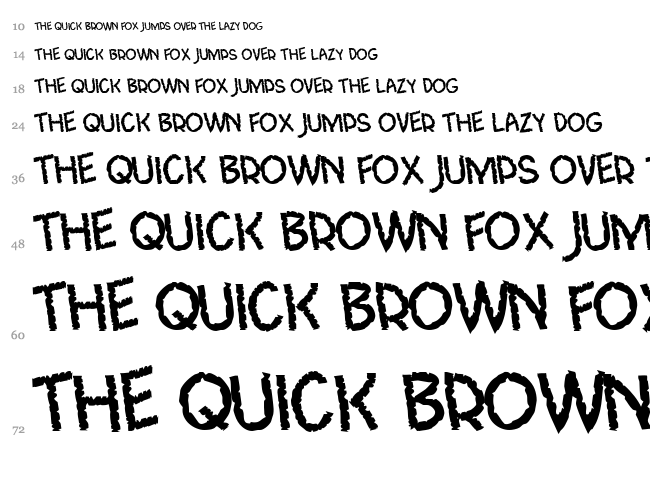 CF Jungle Adventure font waterfall