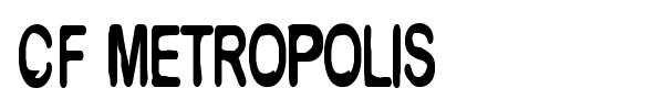 CF Metropolis font