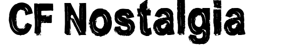 CF Nostalgia font