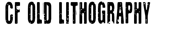 CF Old Lithography font preview