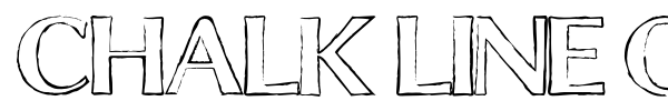 Chalk Line Outline font