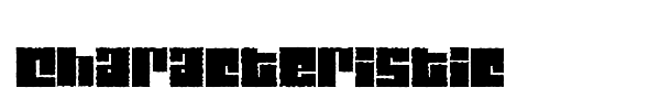 Characteristic font